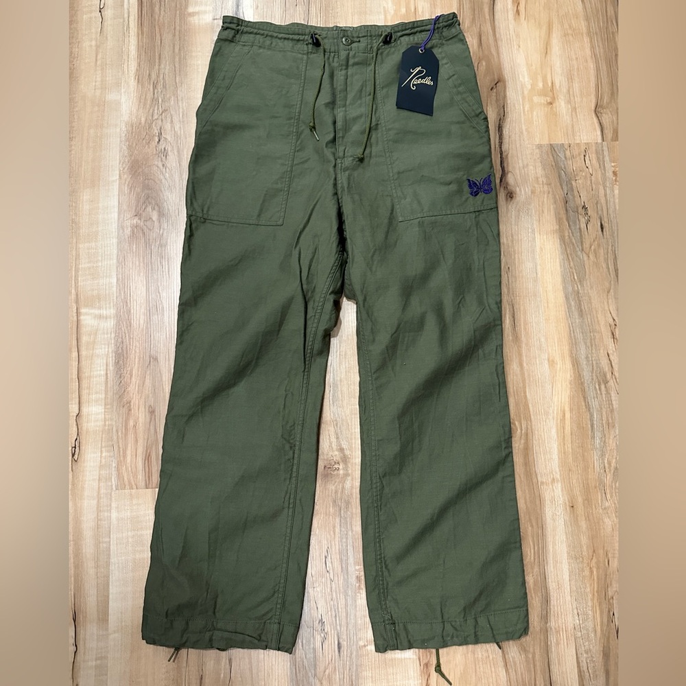 Needles Khaki Fatigue Trousers